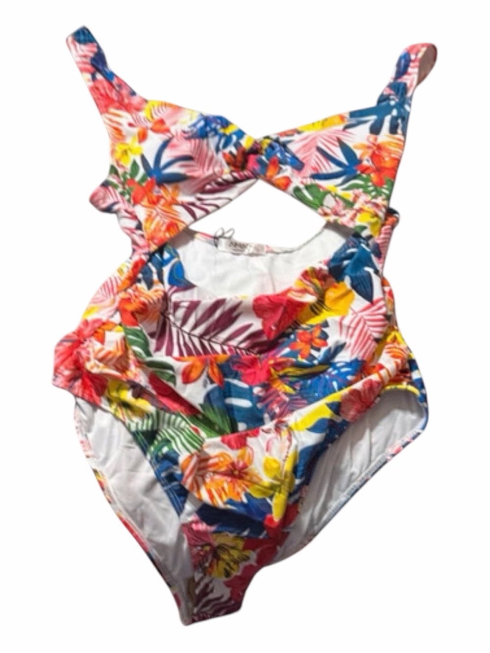 Tropical Floral One-Piece Swimsuit in Multicolor